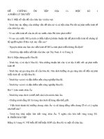 Đề cương ôn tập học kì 1 môn Địa lí 11 năm 2019-2020 - Trường THPT Tôn Thất Tùng