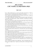 Đề cương Chủ Nghĩa Xã Hội Khoa Học (Mới nhất)