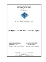 Hồi quy tuyến tính và ứng dụng