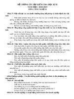 Đề cương ôn tập học kì 2 môn Công nghệ 10 năm 2018-2019 - Trường THCS&THPT Võ Nguyên Giáp