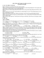 Đề cương ôn tập giữa học kì 1 môn Vật lí 10 năm 2019-2020 - Trường THPT Bắc Thăng Long