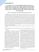 Vai trò của sai số mô hình trong bài toán đồng hóa số liệu dựa trên phương pháp biến phân: Thử nghiệm với mô hình phân giải cao WRF-ARW và dự báo mưa lớn trong trên khu vực Bắc Bộ