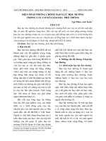 Biện pháp phòng chống bạo lực học đường trong các cơ sở giáo dục phổ thông