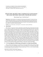 Đề xuất tiêu chí chất lượng cán bộ quản lý cơ sở giáo dục trung học phổ thông trong bối cảnh đổi mới giáo dục