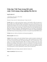 Giáo dục Việt Nam trong bối cảnh cuộc Cách mạng công nghiệp lần thứ tư