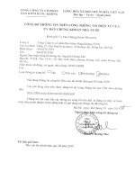 Báo cáo tài chính quý 3 cho năm tài chính kết thúc ngày 31/12/2019 - Tổng Công ty cổ phần Bảo hiểm Hàng không