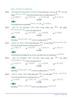 CÂU hỏi CHỨA đáp án CHUYÊN đề 22