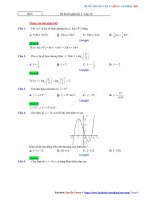 ÔN TOÁN 12 Đáp án chi tiết