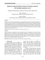 Quản lý công tác kiểm tra học kì cho học sinh tại các trường trung học cơ sở