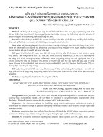 Kết quả sớm phẫu thuật Cox Maze IV bằng sóng tần số radio trên bệnh nhân phẫu thuật van tim qua đường tiếp cận ít xâm lấn