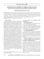 Một số kết quả nghiên cứu thiết kế chế tạo máy băm củ sắn tươi năng suất siêu cao 10-20 tấn/h