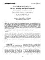 Khảo sát hệ thuật ngữ thông tin – thư viện tiếng Anh dưới góc độ cấu tạo từ