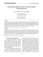 Âm nhạc tộc người Gia Rai và việc lưu, truyền nền âm nhạc này