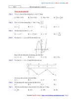 Đề ôn thi giữa kỳ 1 - lớp 12 - Đề số 5
