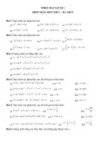 CHỦ ĐỀ 1.1- PHIẾU BÀI TẬP SỐ 1