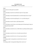 Câu hỏi ôn tập môn học AN TOÀN CÔNG NGHIỆP