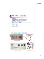 Slide kỹ thuật điện tử  bai1 diode
