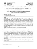 Hoạt động Nghĩa thục ở Bắc Trung Kỳ (Việt Nam) đầu thế kỷ XX