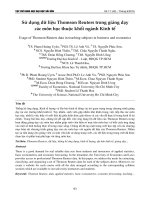 Sử dụng dữ liệu Thomson Reuters trong giảng dạy các môn học thuộc khối ngành Kinh tế