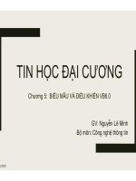 Bài giảng Tin học đại cương: Chương 5 - ThS. Nguyễn Lê Minh (Khoa Công trình)