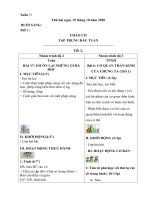 GIÁO ÁN TUẦN 7.lop 2+3 đ1