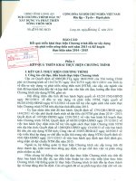 Báo cáo kết quả triển khai thực hiện Chương trình đầu tư xây dựng và phát triển nông thôn mới năm 2013 và Kế hoạch thực hiện năm 2014-2015