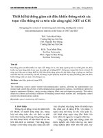 Thiết kế hệ thống giám sát điều khiển thông minh các trạm viễn thông từ xa trên nền công nghệ .NET và GIS