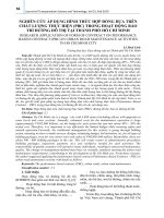 Nghiên cứu áp dụng hình thức hợp đồng dựa trên chất lượng thực hiện (PBC) trong hoạt động bảo trì đường đô thị tại thành phố Hồ Chí Minh