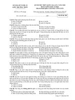 Đề thi thử THPT Quốc gia môn GDCD năm 2020 có đáp án - Sở GD&ĐT Nghệ An (Mã đề 308)