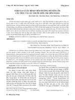 SARS-CoV-2 gây bệnh viêm đường hô hấp cấp: Cấu trúc và các thuốc điều trị tiềm năng