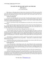 Tài liệu ôn tập thi THPTQG môn Địa Lý