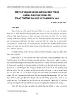 Một số vấn đề về đổi mới chương trình ngành Giáo dục chính trị ở các trường đại học sư phạm hiện nay