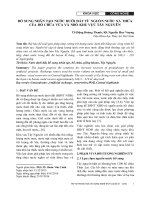 Bổ sung nhân tạo nước dưới đất từ nguồn nước xả thừa của hồ chứa vừa và nhỏ khu vực Tây Nguyên