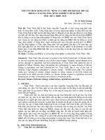 Phương pháp đánh giá tác động của biến đổi khí hậu đến hệ thống cơ sở hạ tầng nông nghiệp và nông thôn tỉnh Thừa Thiên Huế