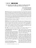 Các giải pháp giảm thiểu tác động của dòng chảy kiệt, chống hạn và ngăn mặn vùng hạ lưu sông Cả