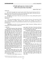 Về đổi mới quản lí nhà nước đối với giáo dục đại học