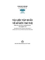 Tài liệu tập huấn về sở hữu trí tuệ dành cho cán bộ các trường đại học, viện nghiên cứu
