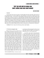 Tiếp tục đổi mới và nâng cao chất lượng giáo dục nghề nghiệp