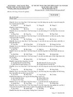 Đề thi thử THPT Quốc gia môn Địa lí năm 2020 có đáp án - Sở GD&ĐT Hà Tĩnh (Mã đề 006)
