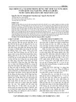 Đặc điểm của tái sinh trong rừng thứ sinh tại vùng đệm Vườn Quốc gia Nặm Pui, tỉnh Sayabury, nước Cộng hòa Dân chủ Nhân dân Lào