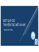 Bài giảng Đột quỵ do thuyên tắc mỡ và khí