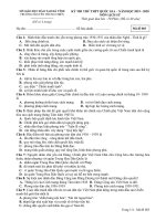 Đề thi thử THPT Quốc gia môn Lịch sử năm 2020 có đáp án - Sở GD&ĐT Hà Tĩnh (Mã đề 003)