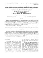 Kết quả bước đầu phát hiện Parvovirus gây bệnh ở vịt tại Hưng Yên năm 2019