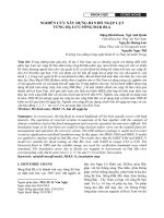 Nghiên cứu xây dựng bản đồ ngập lụt vùng hạ lưu sông Đăk Bla