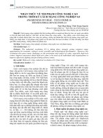 Nhận thức về tội phạm công nghệ cao trong thời kỳ cách mạng công nghiệp 4.0