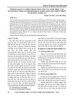 Tính đa dạng và hiện trạng bảo tồn các loài thực vật ngành hạt trần (Gymnosperm) tại khu bảo tồn thiên nhiên Pù Huống, Nghệ An
