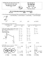 đề thi cơ lý thuyết  HK2 2008 2009 de 1