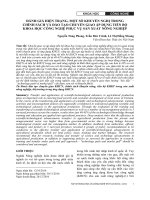 Đánh giá hiện trạng, một số khuyến nghị trong chính sách và đào tạo chuyển giao áp dụng tiến bộ khoa học công nghệ phục vụ sản xuất nông nghiệp
