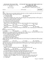 Đề thi thử THPT Quốc gia môn GDCD năm 2020 có đáp án - Sở GD&ĐT Hà Tĩnh (Mã đề 008)