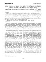 Hình tượng cá nhân của giới trẻ trên mạng xã hội: Những ảnh hưởng trong đời sống thực (trường hợp lứa tuổi thanh niên ở đô thị Việt Nam)